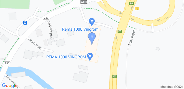 Map to Tvekamp Kimura Lillehammer